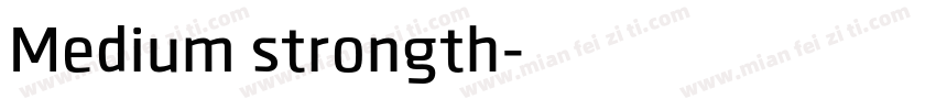 Medium strongth字体转换